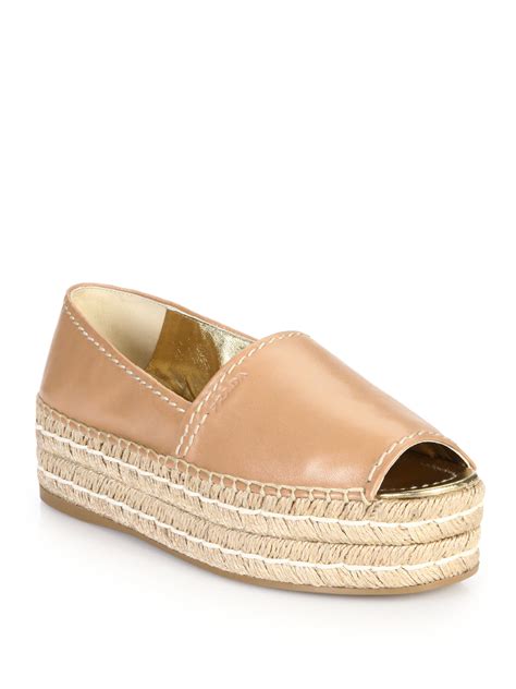 prada espadrilles leather